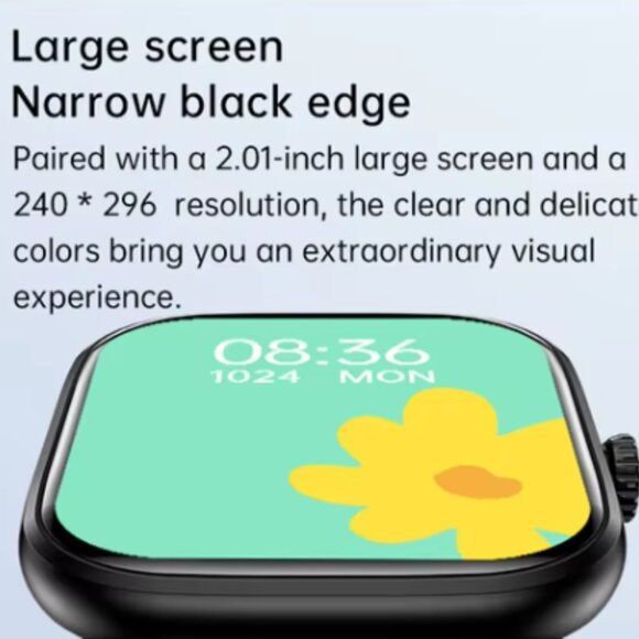 Black Fitness Tracker & Multifunctional Smart Watch Unisex Style and Fit - Picture 4 of 16